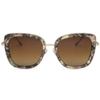 AURI Kellie Carmel Swirl Gold sunglasses - angle 2