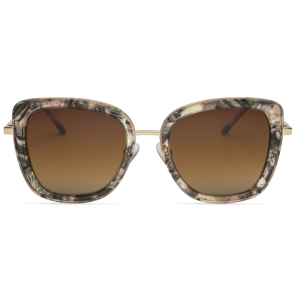 AURI Kellie Carmel Swirl Gold sunglasses - angle 2