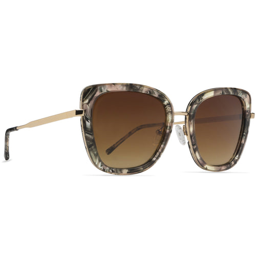 AURI Kellie Carmel Swirl Gold sunglasses