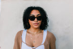 AURI Flora Brown Havana sunglasses - model
